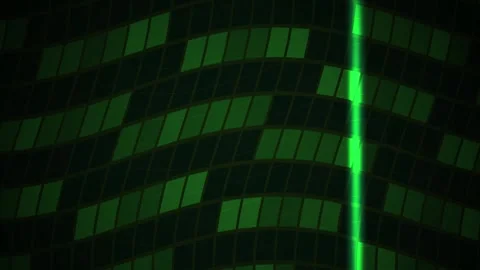 Abstract Digital Matrix Background with Scanning Light Beam Effect. Stock Footage 340505375