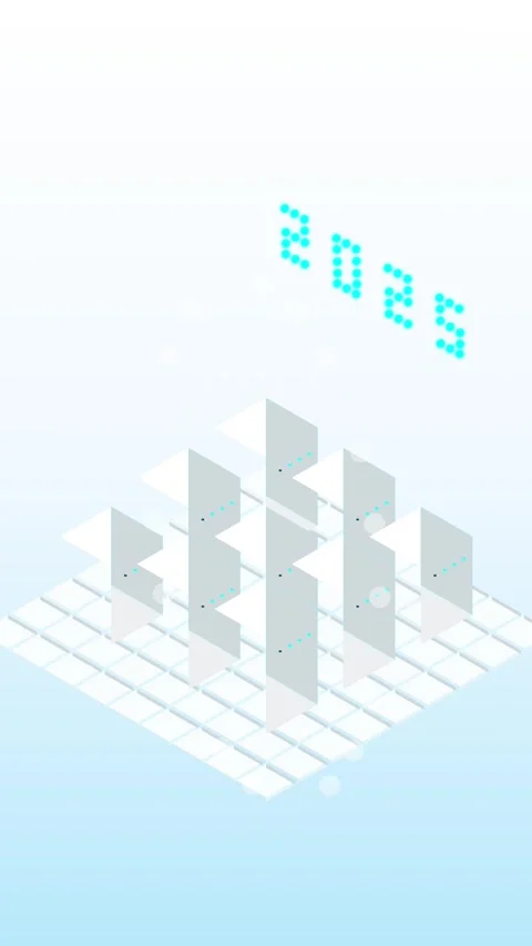 Abstract digital matrix connection grid background animation for technology.. Stock Footage 344930900
