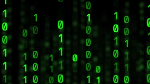 Abstract of digital matrix green code Stock Footage 305707571