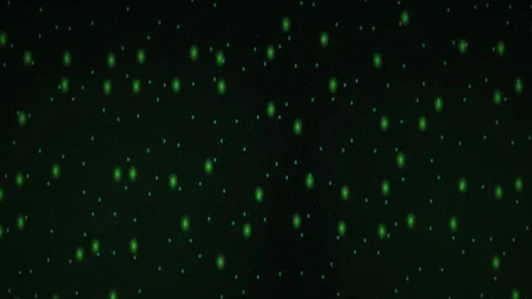 Abstract Digital Matrix Rain Effect with Glowing Green Particles on Dark Ba.. Stock Footage 340505400
