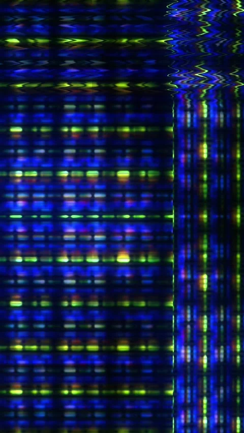 Abstract Digital Matrix with Reflection Vertical Loop Stock Footage 317522692