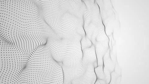 Abstract Digital Mesh Shape Fx Background Loop 库存影片 150429458