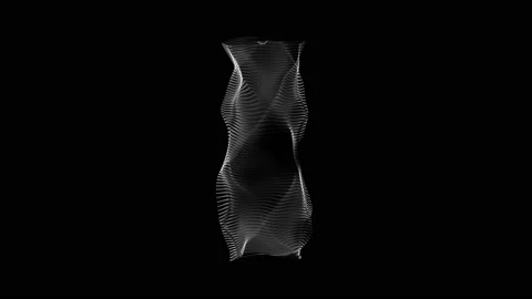 Abstract Digital Mesh Shape Fx Background Loop Stock Footage 160725377