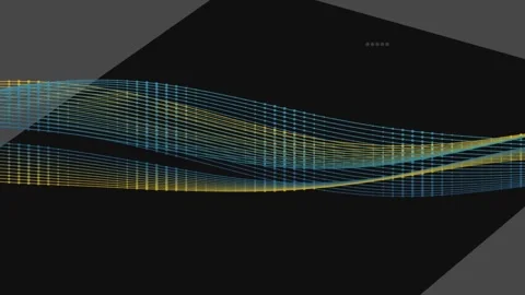 Abstract digital mesh waves flowing and weaving dynamic motion graphic back.. Stock Footage 341097045