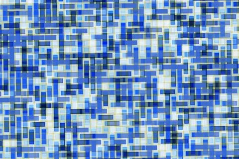 Abstract digital mosaic pattern with blue and white colors 스톡 일러스트