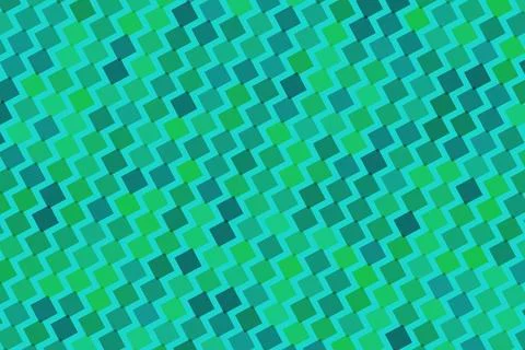 Abstract digital mosaic pattern with blue green shades Stock Illustration