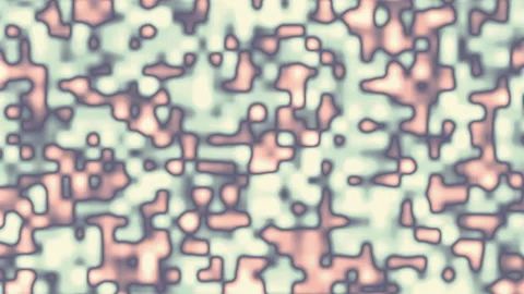 Abstract Digital Mosaic Pattern with Soft Green and Pink Blurred Grid Effect for Stock Footage 303715932