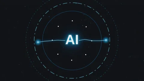 Abstract digital motion background featuring glowing pulse and futuristic a.. Stock Footage 341220687