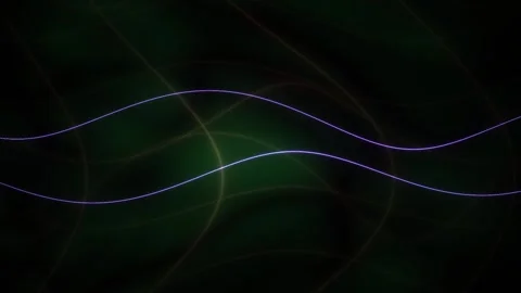 Abstract Digital Motion Background with Glowing Intersecting Wave Lines. Stock Footage 340507141