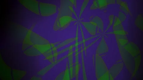 Abstract Digital Motion Background with Glowing Green Geometric Shapes and .. Stock Footage 341784937