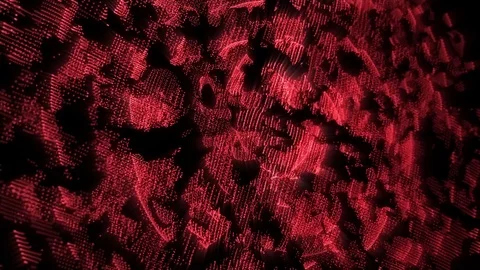 Abstract digital motion background loop red Stock Footage 82286292