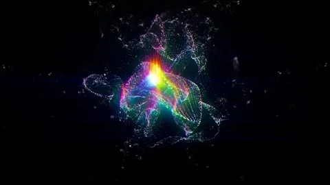 An abstract digital motion background perfect for corporate slideshows Stock Footage 313385307