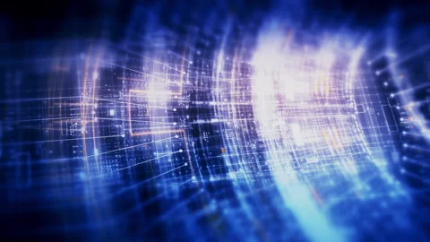 Abstract Digital Motion Background for VR and Sci-Fi Tech Concepts Stock Footage 312033071