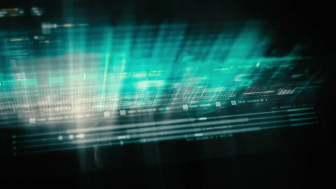 Abstract Digital Motion Background for VR and Sci-Fi Tech Concepts Stock Footage 312037426