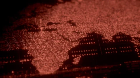 Abstract Digital Motion Background for VR and Sci-Fi Tech Concepts Stock Footage 312054398