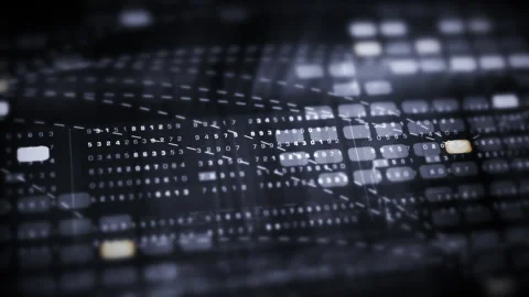 Abstract Digital Motion Background for VR and Sci-Fi Tech Concepts Stock Footage 312054689