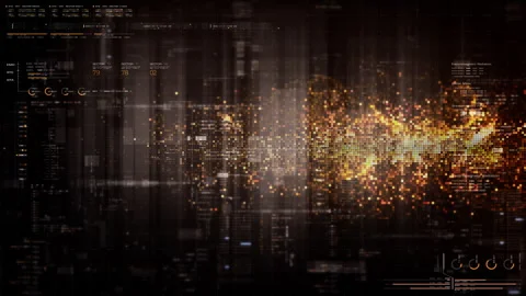 Abstract Digital Motion Background for VR and Sci-Fi Tech Concepts Stock Footage 313106099