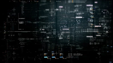 Abstract Digital Motion Background for VR and Sci-Fi Tech Concepts Stock Footage 313106122