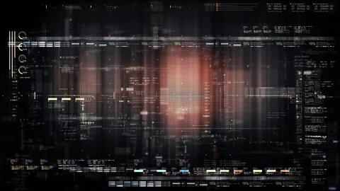 Abstract Digital Motion Background for VR and Sci-Fi Tech Concepts Stock Footage 313106884