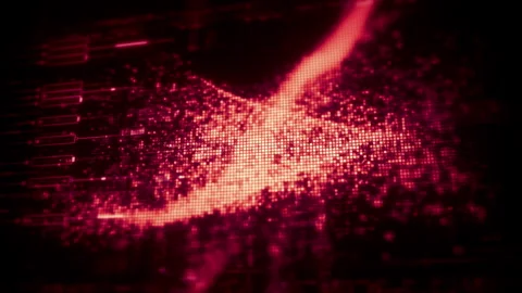 Abstract Digital Motion Background for VR and Sci-Fi Tech Concepts Stock Footage 313107746