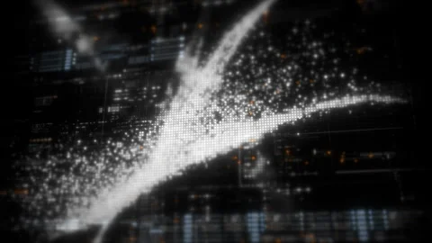 Abstract Digital Motion Background for VR and Sci-Fi Tech Concepts Stock Footage 313107995