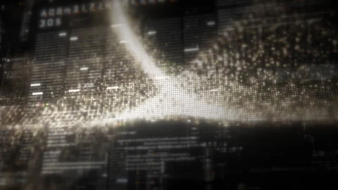 Abstract Digital Motion Background for VR and Sci-Fi Tech Concepts Stock Footage 313108490