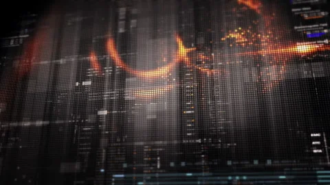 Abstract Digital Motion Background for VR and Sci-Fi Tech Concepts Stock Footage 313109562