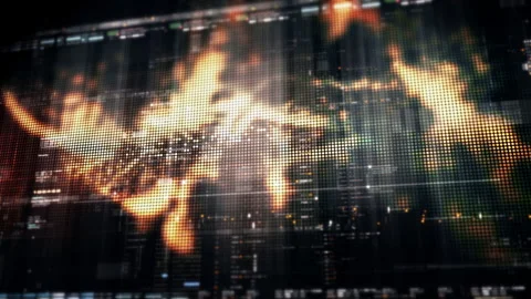 Abstract Digital Motion Background for VR and Sci-Fi Tech Concepts Stock Footage 313110593