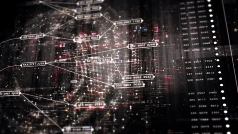 Abstract Digital Motion Background for VR and Sci-Fi Tech Concepts Stock Footage 313116645