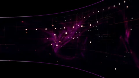 Abstract Digital Motion Background for VR and Sci-Fi Tech Concepts Vídeos de archivo 347698882
