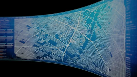 Abstract Digital Motion Background for VR and Sci-Fi Tech Concepts Stockbeeldmateriaal 347699493