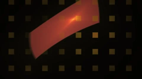 Abstract Digital Motion Graphic Featuring Glowing Red Geometric Shape Over .. Stock Footage 340507567