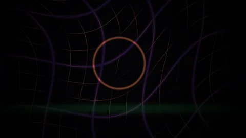 Abstract Digital Motion Graphics Featuring Glowing Circular Energy Pulse an.. Stock Footage 340507904