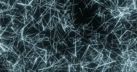 Abstract digital moving neon lines. Technology background Stock Footage 254397510