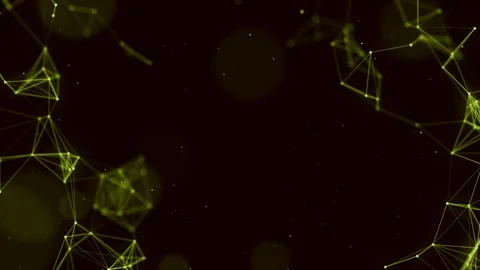 Abstract digital multi color data network.4k seamless connected lines and dots Video stock 252892734