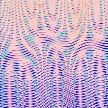 Abstract digital multicolor gradient background with moire effect. Stock Illustration