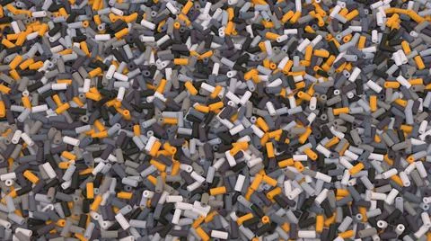 Abstract digital multicolored background with heap of tiny beads Stock Illustration