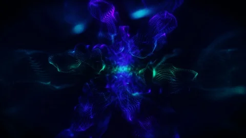 Abstract digital mystery particles Stock-Footage 123744924