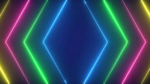 Abstract digital neon lines background Stock Footage 158051940