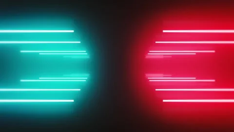 Abstract Digital Neon Retro Background Loop Stock Footage 270318063