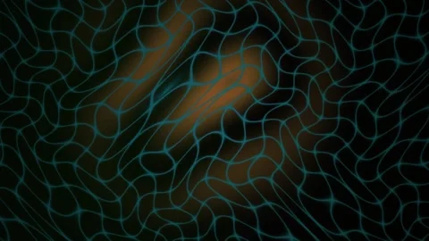 Abstract Digital Network Animation with Glowing Geometric Patterns and Flui.. Stock Footage 340508734