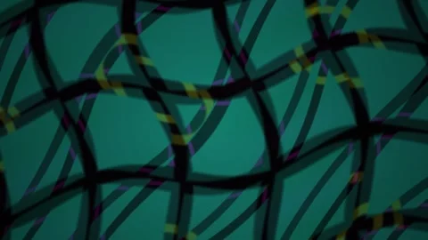 Abstract Digital Network Animation with Interconnected Glowing Lines and Node Stock-Footage 340508749