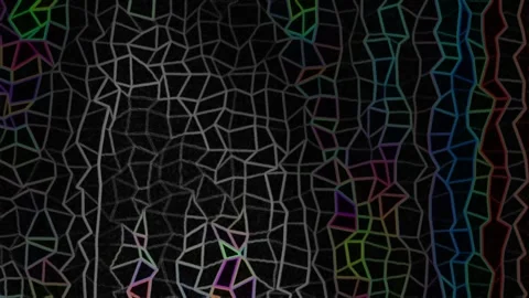 Abstract Digital Network Background with Colorful Connectivity Lines Stock Footage 345433850