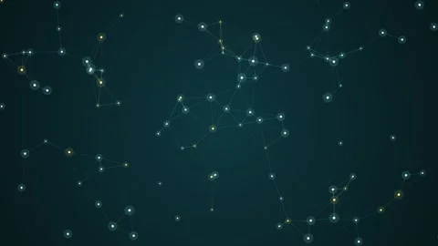 Abstract digital network background with connected glowing points and thin .. Stockbeeldmateriaal 346981213