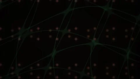 Abstract digital network background with connecting nodes and lines. Stock Footage 334448904