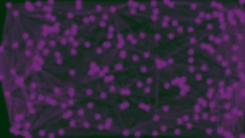 Abstract Digital Network Background with Glowing Pink Dots and Lines Stock Footage 333083933