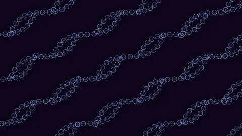 Abstract digital network background with glowing circular nodes and diagonal Stockbeeldmateriaal 334139387