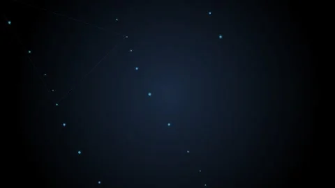 Abstract digital network background with glowing blue nodes and thin lines Stock Footage 339616807