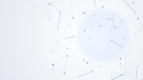 Abstract Digital Network for Business Technology and Data Connectivity Stock Footage 347583844