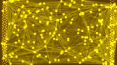 Abstract digital network connecting glowing nodes, representing data flow a.. Stock Footage 336768183
